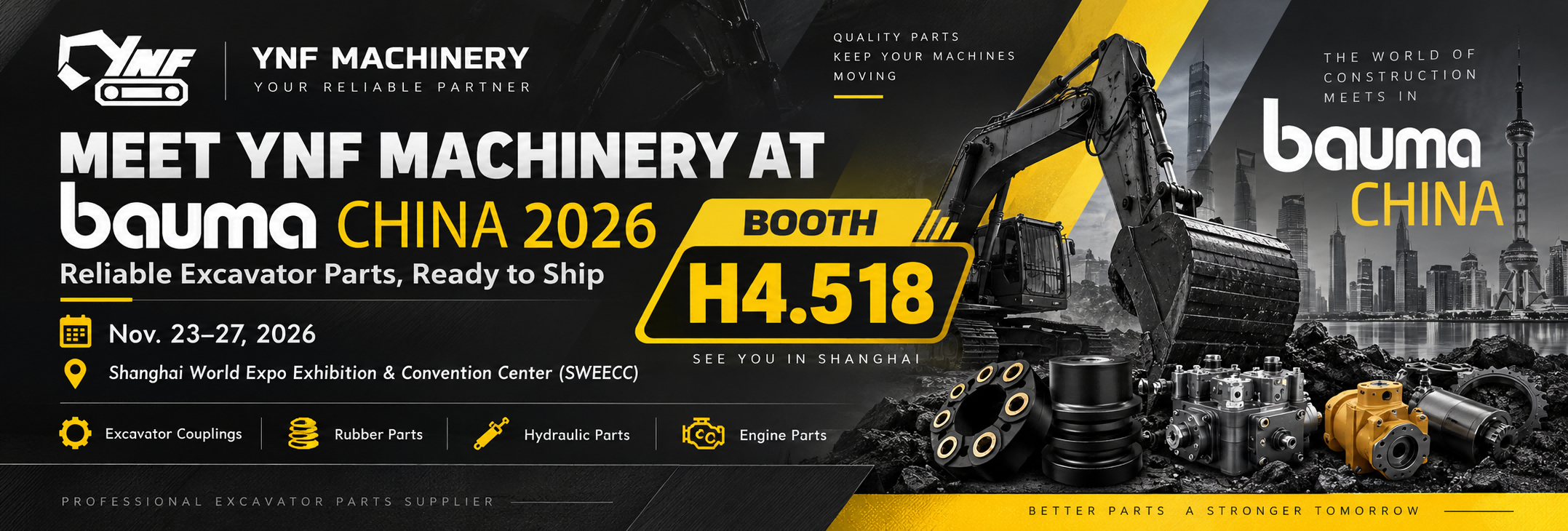 Ultimi blog aziendali su Meet YNF Machinery at bauma CHINA 2026 – Visit Us at Booth H4.518