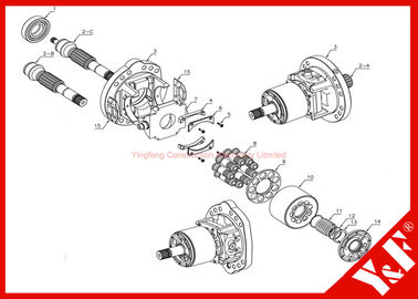 comprare Parti idrauliche dell'escavatore di KOMATSU per HPV35/55 (serie della pompa a pistone PC60/120/200/300-3/5/PC400/PC650 online manufacture