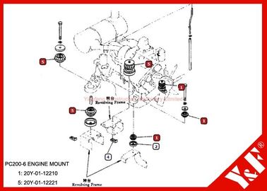 comprare Motore dei pezzi di ricambio PC200-6 dell'OEM KOMATSU che monta 20Y-01-12210 20Y-01-12221 online manufacture