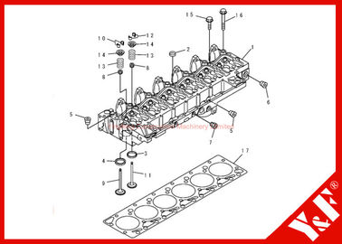 comprare Guarnizione capa 6731-11-1370 del Assy 6735-11-1821 del cilindro del bene durevole online manufacture