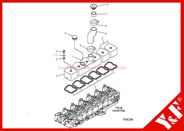 comprare Motore del CAPPUCCIO 6D102 del TUBO FLESSIBILE 6130-12-8610 della GUARNIZIONE 6130-12-8720 delle parti PC200-7 6732-11-8181 dell'escavatore di KOMATSU online manufacture
