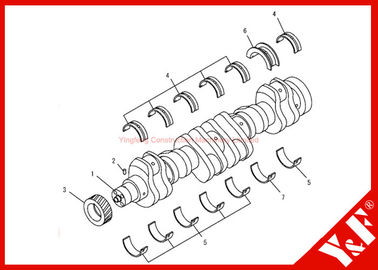 comprare L'escavatore di KOMATSU dell'attrezzatura per l'edilizia parte l'ingranaggio di Ass'y 6732-31-1211 dell'albero a gomito online manufacture