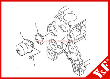 comprare l'escavatore di KOMATSU del motore 6D102 parte l'Assemblea della pompa idraulica di PC200-7 6735-61-1502 online manufacture