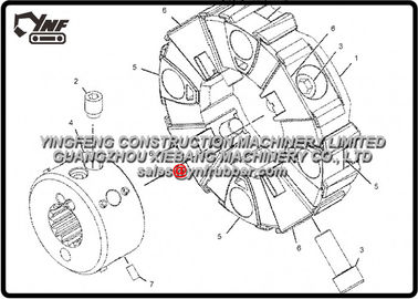Escavatore  330D 330D & 330D L EAH00001- SU alimentato dal circuito idraulico 2870169 del motore C9