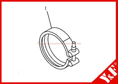 L'escavatore di KOMATSU parte il motore del MORSETTO 6D102 di PC200-7 6732-81-8220